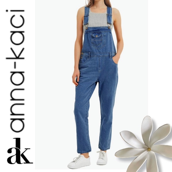 NWOT 🦋 Cotton Denim Overalls | Small - Picture 5 of 16